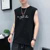 Chaleco de verano nuevo para hombre, camiseta sin mangas, informal, deportivo, de secado rápido, de moda, holgado, para fitness