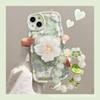 Flores de Pintura al Óleo Verdes Son Adecuadas para Funda de Teléfono Opporeno8Pro R17/R15/Oneplus Dibujos Animados Soporte Antideslizante