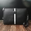 Nuevo bolso de mano de cuero suave, moderno bolso tipo sobre para hombre, bolso informal con cierre, cartera para hombre joven, bolso de mano de marca moderna de PU.