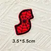 5cmQ Teia de Aranha Gorducha Letra Número Patch de Bordado Autoadesivo Patch Decorativo para Bordado DIY em Diário/Computador Patch de Tecido