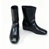 ¡En stock, se envía al instante! Botas Cortas Retro de Nicho con Punta Cuadrada, Tacón Oculto, sin Cordones, Ajustadas, Botas hasta Media Pantorrilla, Botas Chelsea, Botas Martin