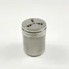 Moedor de Pimenta de Aço Inoxidável 304, Frasco de Tempero Rotativo de Uso Único, Frasco de Tempero para Atacado para Uso Doméstico, em Restaurantes e Cafeterias