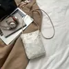Nuevo Cheongsam Retro Chino Estilo Nacional Souvenir Boda Hanfu Bolso de Mano Bolso de Caña de Bambú Bolso de Jacquard para Teléfono de Mujer Bolso Cruzado