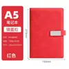 Cuaderno A5 Personalizado Oficina de Negocios Piel Suave Alto Valor Engrosado Hebilla Magnética Bloc de Notas de Conferencia con Logo Imprimible