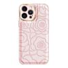 Adecuado para Carcasa de Teléfono Móvil Apple 15 iPhone 14 Promax Nuevo Rojo Camelia 13 Funda Protectora 12 Patrón de Cuero 11 Anti-Caída
