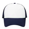 Gorra de malla de esponja logo personalizado gorra de béisbol color block comercio exterior transfronterizo visera protección solar gorra publicitaria impresión personalizada venta al por mayor