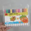 Caneta Marcadora Acrílica para Novos Produtos Transfronteiriços 603-48 Haste Triangular, Caneta de Pintura Regular para a Temporada de Volta às Aulas, Caneta de Pintura à Base de Água para Crianças
