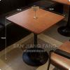 Mesa y Silla de Madera Maciza de Bar Vintage Combinación Asiento de Tarjeta Mesa y Silla de Bistro Qingba Comedor Bar Restaurante Occidental Comercial Asiento de Tarjeta
