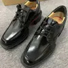 Zapatos de Cuero de Gama Alta para Hombre, Modernos con Suela Gruesa, de Cordones, Cuero Genuino, Formales de Lujo, Cómodos Zapatos Derby para Banquetes, Casual de Negocios para Hombre