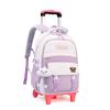 Mochila con Ruedas para Estudiantes de Primaria Peces Naturales para Grados 3-6, Mochila con Ruedas de Moda de Gran Capacidad para Estudiantes de Secundaria y Preparatoria