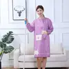 Delantal de Moda Coreana con Mangas Anti-manchas y a Prueba de Aceite Overol de Manga Larga para Adultos Anti-desgaste Cocina para Hombres y Mujeres Cintura de Cocina