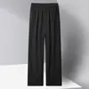 Novo Traje Tang Estilo Chinês para Homens, Meia-Idade e Idosos, Roupa de Pai, Conjunto de Duas Peças de Seda Gelada de Manga Longa para Primavera e Verão, Hanfu Fino