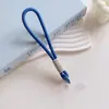 Cordão de Celular Estilo Ins com Tira de Pulso Trançada e Espaçador Transparente Acessório de Celular Dopamina