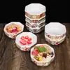 Tazón para Postre Melamina Olla Caliente Imitación Porcelana Taro Redondo Simi Rocío Hierba Asada Tazón Pequeño de Material Polvo de Hielo Agua con Azúcar Tazón Especial Hexagonal