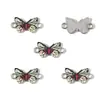 Acessórios de Joias Populares DIY Borboleta Estampada Pingente Duplo Acessórios Componentes de Joias Fecho de Elo para Pulseira W566