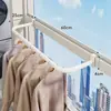 Varal de roupas para varanda Varal de roupas para o lado da janela Haste pequena para pendurar roupas em ambientes internos Varal e suporte de armazenamento de roupas para uso doméstico