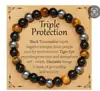 Pulsera para hombre transfronteriza Piedra Ojo de Tigre piedra bilis negra imitación obsidiana pulsera Yama AliExpress hijo joyería transfronteriza al por mayor