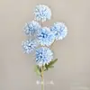Flores Artificiais Azuis para Casamento Flores Falsas de Teto Decoração de Casamento Parede de Flores Arranjo de Flores de Chão para Casamento Materiais para Arranjo de Flores de Seda