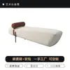 Banqueta de noche de lujo ligero nórdico para dormitorio, banco largo creativo de sofá para ocio, banco moderno de tela de diseñador para entrada para cambiarse los zapatos