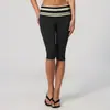 [Em Estoque] Calças Capri Transfronteiriças para Corrida ao Ar Livre, Fitness, Yoga, Shorts Esportivos de Bolinhas com Cintura Dobrável Escovada
