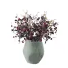 Rama de frijol vintage Bayas Flores artificiales transfronterizas Fabricante Flores falsas Plantas verdes Venta al por mayor Decoración de bodas Manualidades Estilo Ins