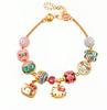 Pulsera de dibujos animados japoneses transfronteriza linda Sanrio Hello Kitty Pan DIY con cuentas joyería dulce al por mayor