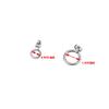 Pendientes de Aro Minimalistas Mismo Estilo de Zhu Zhengting, Unisex, Versátiles para Moda Urbana, Venta al por Mayor de Pendientes de Acero Inoxidable