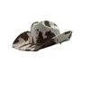 Chapéu de Cowboy Ocidental de Feltro Padrão de Vaca da Amazonia Chapéu de Aba Larga Chapéu de Sol de Verão para Mulheres Chapéu Jazz