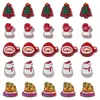 Contas Soltas Acrílicas de Natal Multiespecificação Árvore de Natal com Contas Boneco de Neve Papai Noel Acessórios para Joias DIY Feitos à Mão