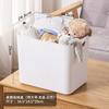 Caja de almacenamiento de escritorio, de plástico, para baño, cocina, dormitorio, armario, caja de acabado, cesta de cosméticos, artefacto