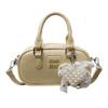 Bolso de Almohada de Mano con Textura de Alta Calidad para Mujer Primavera y Verano 2025 Nuevo Bolso Bowling Boston para Ir al Trabajo Bolso Bandolera de Moda