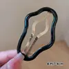 Presilha de Cabelo Bb Clip Gradiente Espinha de Peixe Cor de Café Estilo Coreano, Presilha Fresca para Franja Lateral, Grampo Simples para Nuca, Acessório de Cabelo Feminino