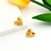 Nuevos Pendientes de Corazón Hueco Estilo Ins con Microincrustaciones de Circonita Europeos y Americanos para Mujer
