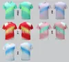 Camisetas Deportivas de Verano de Secado Rápido para Tenis de Mesa y Bádminton para Hombres y Mujeres con Uniformes de Bádminton Deportivos Impresos en Todo el Cuerpo con Texto Impreso