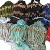 Fio Multicolorido Artesanalmente Tecido Nó Vajra Cordão de Pulseira Semi-Acabado para Enfiamento de Contas da Sorte e Pulseiras com Pingentes de Ouro