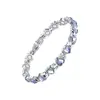 Pulseira Magnética Gauss Completa Popular da Amazon em Formato de Coração, Pulseira Antiestática Ajustável de Liga Ecológica com Diamante, Em Estoque