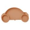 Em estoque Venda por Atacado Prato de Silicone para Jantar Infantil Suprimentos Maternos e Infantis Carro Três Compartimentos Antiderrapante Anti-queda Prato de Jantar Tigela de Comida