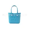 Bolsa de Playa Eva Fresca y Sencilla Estilo Coreano, Bolsa Perforada DIY, Bolso Tote Impermeable de Moda Europeo y Americano para Exteriores, Bolsa de Almuerzo
