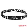 Pulseira de Moda Transfronteiriça Europeia e Americana Personalidade Criativa MerryChristmas Presente de Natal Pulseira de Aço Inoxidável