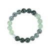 Pulsera de Cristal de Cabello Verde Natural de 8/10 mm para Mujer Moda Viajera Alto Sentido Pulsera de Piedra Uva Natural Joyería