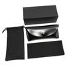Set de Fundas de Cuero para Gafas con Impresión de Logo, Estuche Suave con Hebilla de Cuero Caja para Gafas de Sol, Caja de Embalaje para Gafas de Sol Estilo Nuevo Venta al por Mayor