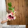 Flor de mandala PU2 artificial de duas cabeças, flor de glória da manhã falsa, decoração suave de fundo para salão de cerimônia de casamento, arranjo floral para hotel e casa