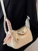 Bolso de Mano Simple con Candado a la Moda para Mujer, Bolso de Hombro Dulce con Patrón Lichi Nicho, Elegante Bolso Cruzado de Gran Capacidad para Viajeros