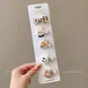 Pinza de Nube para Niña Estilo Coreano Simple de Tela Lunares Pinza BB para Parte Trasera de la Cabeza o Flequillo