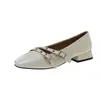 Exquisitos Zapatos de Mujer Mary Jane Estilo Francés para Ballet 2026 Nuevo Modelo de Verano, Adecuados para Combinar con Vestidos, Zapatos Bajos de Piel para el Trabajo
