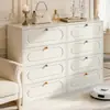 Gabinete de hierro forjado de cinco cajones para mesita de noche, gabinete de almacenamiento estrecho, gabinete de almacenamiento de cajones multicapa, organizador de ropa interior y calcetines