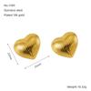 Pendientes elegantes de acero inoxidable transfronterizos europeos y americanos para mujer, chapados en oro de 18 quilates, diseño de nicho ligero y lujoso, pendientes de acero de titanio de alta calidad.
