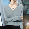 Nova Moda Feminina Outono/Inverno 2026: Moletom curto de alta qualidade pronto para usar, moletom com capuz de tricô, blusa quente, blusa básica