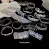 Pulseira Redonda Europeia e Americana Transfronteiriça com Borla e Cravejada de Diamantes, Pulseira Minimalista Moderna de Estilo Nicho com Design Único, Joia de Mão de Nicho