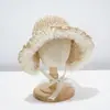 Sombrero de Protección Solar para Niños, Sombrero de Paja para Niñas, Sombrero para Bebé, Sombrero Delgado de Sol de Verano, Sombrero de Princesa con Ala Ancha, Sombrero de Playa para la Costa